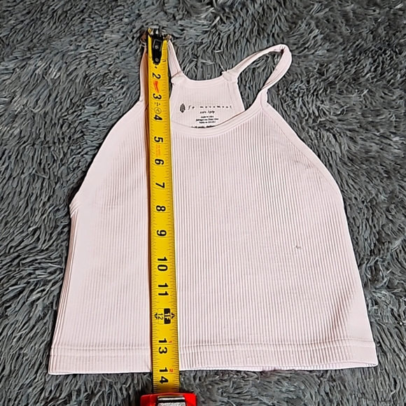 NWOT Free People Movement Happiness Runs Crop Pale Pink Sz XS/S - Picture 10 of 13